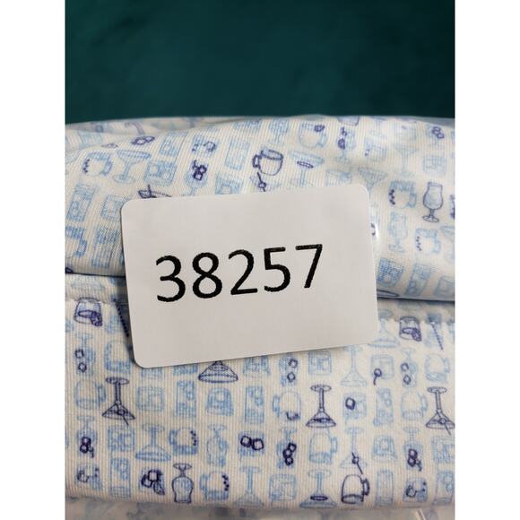 Peter Millar Polo Shirt Size Large Mens Blue Performance Golf Logo Drink - Picture 8 of 8